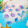 DIY Ocean Themed Acrylic & Stainless Steel Dangle Earring Jewelry Kits DIY-TA0010-53-5