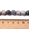 Natural Purple Stripe Jasper Beads Strands G-K350-C03-10mm-5