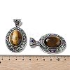 Natural Tiger Eye Pendants FIND-A041-01AS-03-3