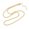 2.2MM Brass Ball Chain Necklaces for Men Women NJEW-L012-06G-4