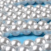 ABS Plastic Imitation Pearl Round Beads X-MACR-S789-8mm-01-4