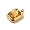 304 Stainless Steel Glass Pendants STAS-L022-062G-05-2