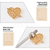 Stamping Embossing Soldering Brass with Stamp AJEW-WH0123-016-5