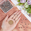 180pcs 6 Styles 202 Stainless Steel Beads STAS-DC0015-05-3