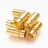 Brass Locking Tube Magnetic Clasps MC076-G-1
