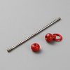 Iron Bar Beadable Keychain for Jewelry Making DIY Crafts IFIN-SZC0005-01A-07-3