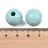 Printed Wood European Beads WOOD-G029-07D-3