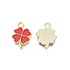 Rack Plating Alloy Enamel Pendants ENAM-N055-088-03LG-3