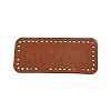 PU Leather Rectangle Bag Bottom PURS-WH0001-15C-1