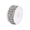 Non-Tarnish 304 Stainless Steel Textured Cable Chains CHS-D004-02P-5
