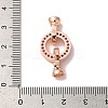 Rack Plating Round Ring Brass Micro Pave Cubic Zirconia Fold Over Clasps KK-F873-22RG-02A-3