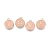 Initial Letter A~Z Alphabet Enamel Charms ENAM-Q437-04-3