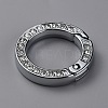 Alloy Crystal Rhinestone Spring Gate Rings FIND-WH0129-34A-P-2