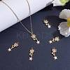 1Pc Eco-friendly Brass Micro Pave Clear Cubic Zirconia Pendants KK-SZ0002-36-4