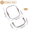 Zinc Alloy Tube Bag Flex Frames DIY-WH0581-47A-2