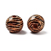 Wood European Beads WOOD-M011-03D-2