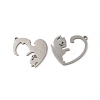 Non-Tarnish 304 Stainless Steel Split Pendants LS-STAS-H212-16P-3