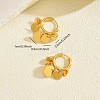 Stainless Steel Flat Round Chandelier Earrings X-JB5555-5