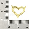 Rack Plating Brass Micro Pave Clear Cubic Zirconia Charms KK-U021-03G-3