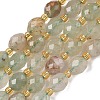 Natural Green Rutilated Quartz Beads Strands G-F809-A05-01-2