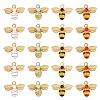 20Pcs 4 Colors Alloy Enamel Pendants ENAM-YW0001-91-1