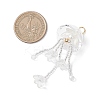 Glass Seed Beaded Jellyfish Big Pendants PALLOY-MZ01166-02-2