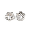 Brass Micro Pave Cubic Zirconia Beads KK-A269-56P-2