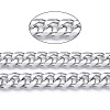 Aluminum Faceted Curb Chains CHA-N003-40P-2