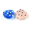 Handmade Lampwork Bumpy Beads Strands LAMP-N036-02-4