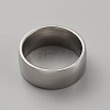 201 Stainless Steel Simple Plain Band Ring for Women RJEW-WH0015-02B-2
