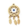 304 Stainless Steel Enamel Pendants RESI-R155-014G-1
