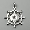 Alloy Hang Snap Base Pendant FIND-WH0110-275-1