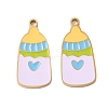 304 Stainless Steel Enamel Pendants X1-STAS-G360-04G-03-1