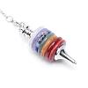 Mixed Stone Coil Dowsing Pendulums G-Q483-07-2