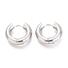 202 Stainless Steel Huggie Hoop Earrings EJEW-O087-08E-P-1