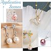 60Pcs 10 Style 201 Stainless Steel Bead Cap Pendant Bails STAS-UN0028-25-6