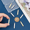8Pcs 2 Colors 304 Stainless Steel Pendants FIND-UN0004-05-3