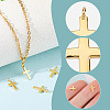 4Pcs 925 Sterling Silver Cross Charms FIND-GO0002-62B-4