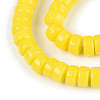 Opaque Solid Color Glass Beads Strands LS-GLAA-N026-3x6mm-03-3