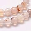 Natural Dendritic Agate Bead Strands G-G880-01-6mm-3