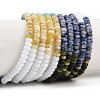 Glass & Synthetic Turquoise & Natural Sodalite & Natural Polychrome Jasper & Jade & Quartz Beads Strands G-Z135-C02-2x4mm-1
