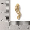 Rack Plating Brass Micro Pave Cubic Zirconia Pendant KK-A229-03B-G-3