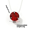 Flat Round Plastic Pendant Invisible Cord Necklaces for Women JB6177-6-1