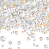 3 Sets Glass Half Round Cabochons GLAA-SC0002-63E-1