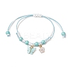 Adjustable Nylon Cord Braided Bead Bracelets for Women BJEW-JB11409-02-2