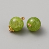 Crackle Glass Imitation Jade Charms FIND-WH0148-144-2