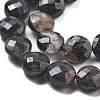 Natural Black Tourmaline Beads Strands G-C179-A23-03-4