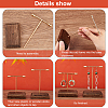 3 Sets 3 Sizes Iron Earring Display Stand Set EDIS-WH0024-10G-4