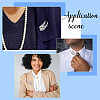 2Pcs Angel Wings Zinc Alloy Rhinestone Brooches for Backpack Clothes Wedding Party JEWB-WR0001-12P-5
