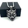Vintage 304 Stainless Steel Lion Head Pendant Necklaces for Men Women LS-OG9311-5